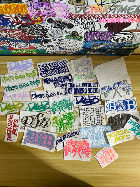 “ mystery 5 inch decal pack”